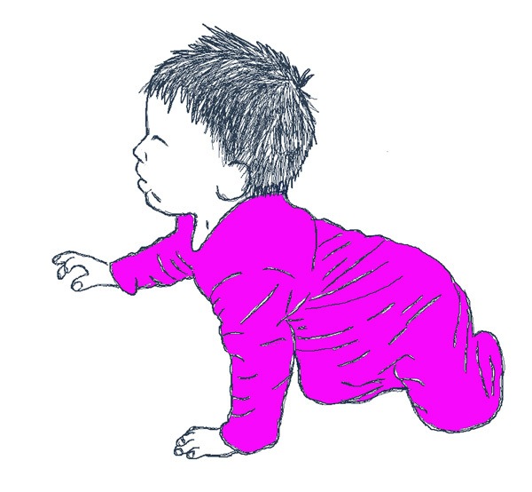 Baby Crawling Drawing at Explore collection of