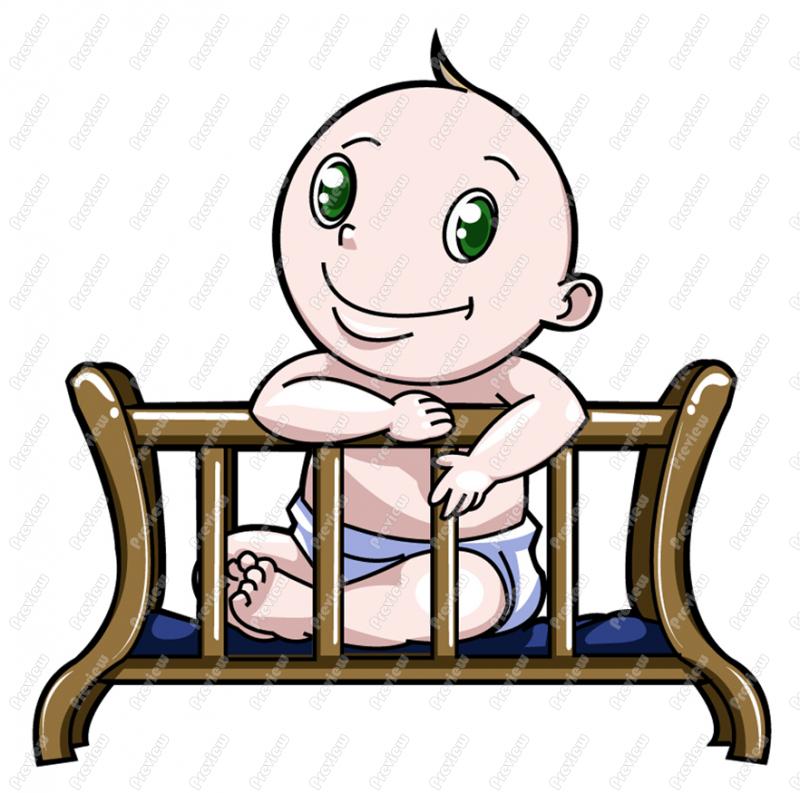 800x793 crib clipart free download on scubasanmateo - Baby Crib Drawing