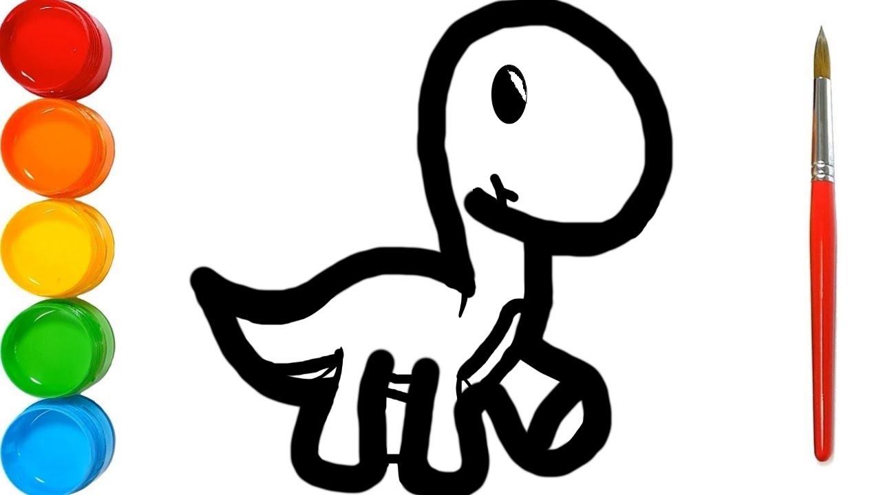 1280x720 Download Baby Dinosaur - Baby Dinosaur Drawing