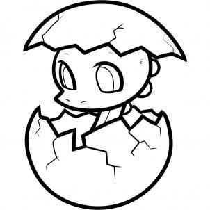 302x302 how to draw a baby dinosaur, baby dinosaur, step - Baby Dinosaur Drawing