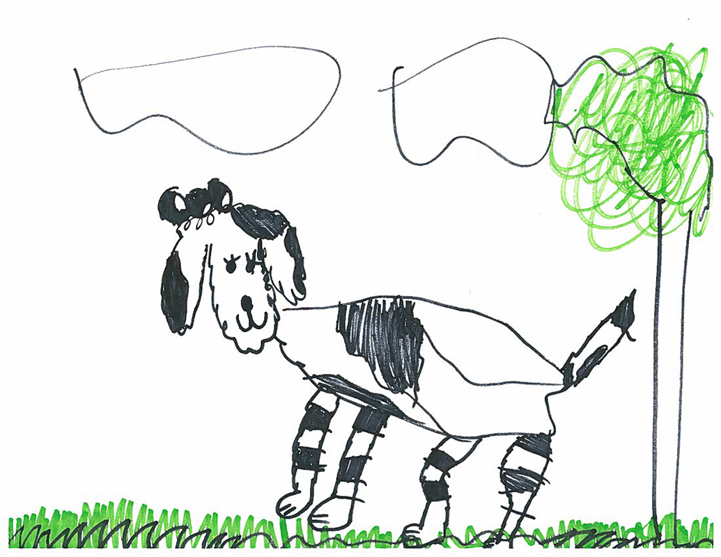 1035x800 Huge Collection Of 'kids Drawing Dog' Download More Than - Baby Dog Drawing