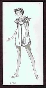 157x300 baby doll gown sandals original lingerie advertising pen - Baby Doll Drawing