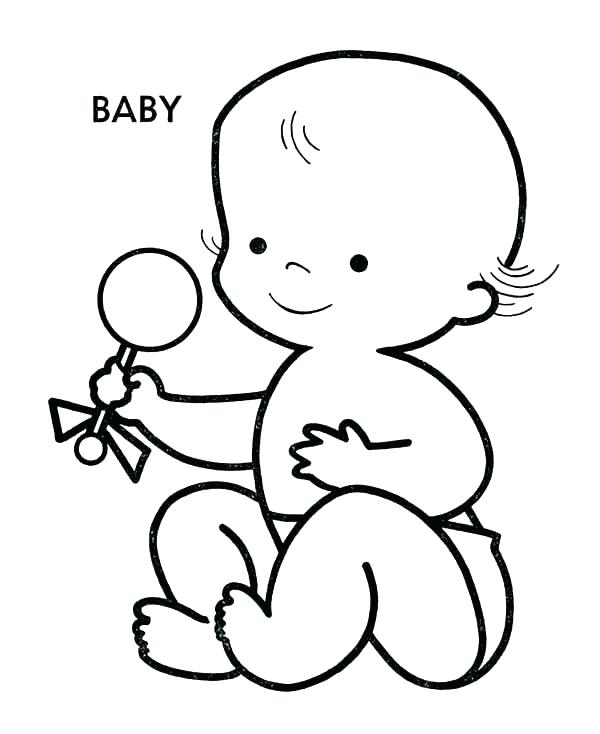 600x734 baby doll coloring pictures baby doll coloring pages printable - Baby Doll Drawing