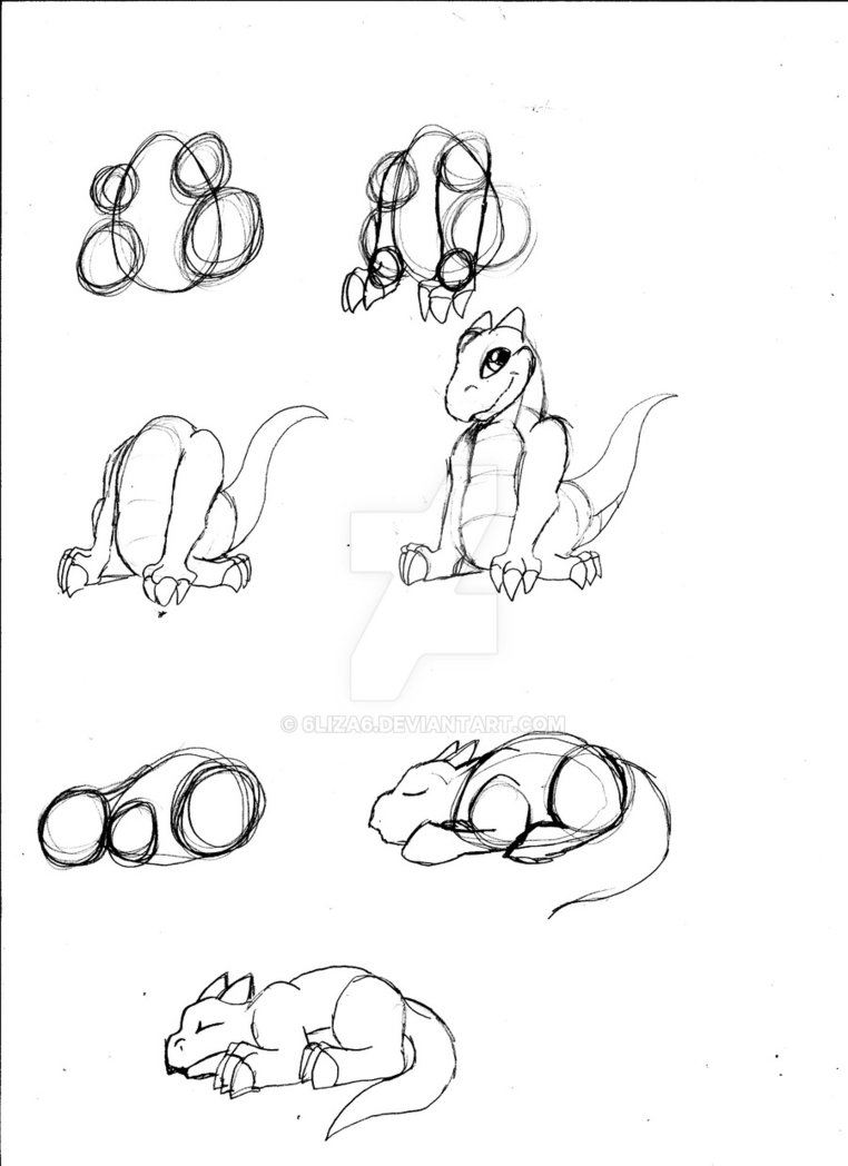 762x1048 How To Draw A Baby Dragon - Baby Dragon Drawing