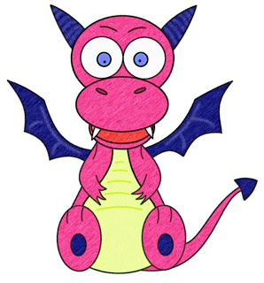 298x320 How To Draw Cartoons Baby Dragon - Baby Dragon Drawing