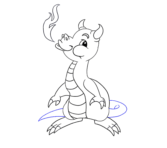 678x600 How To Draw A Baby Dragon Easy Drawing Guides - Baby Dragon Drawing