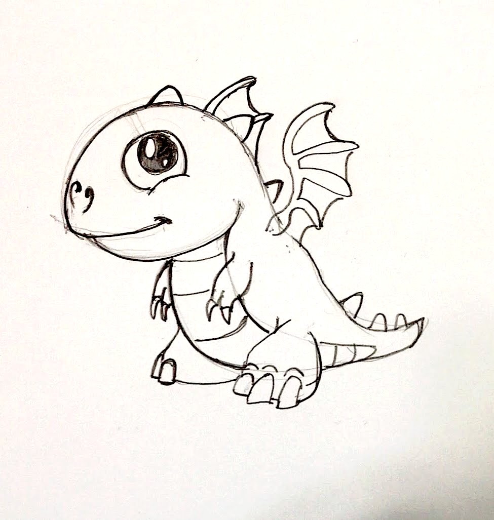 975x1027 maxresdefault baby dragon drawings - Baby Dragon Drawing