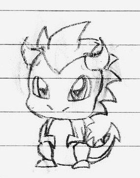 284x360 How To Draw A Baby Dragon Step - Baby Dragon Drawing