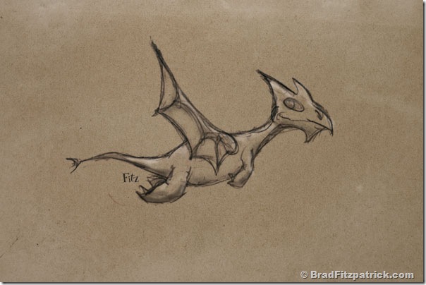 604x404 Baby Dragon Drawing - Baby Dragon Drawing