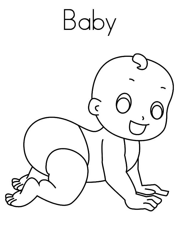 600x776 Baby Drawing Easy For Free Download - Baby Drawing