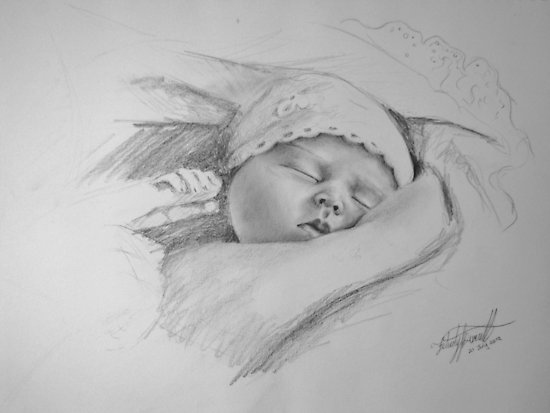 550x413 Baby Drawing Posters - Baby Drawing