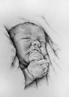 235x330 Baby Sleeping Sketch - Baby Drawing