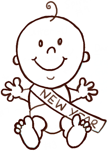 367x509 How To Draw Baby New Year With Easy Steps - Baby Drawing Easy