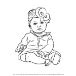 150x150 Learn How To Draw Sitting Baby Girl - Baby Drawing Easy