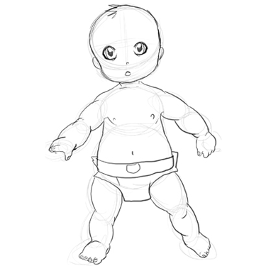 375x375 how to draw a baby drawing babies step - Baby Drawing Pictures