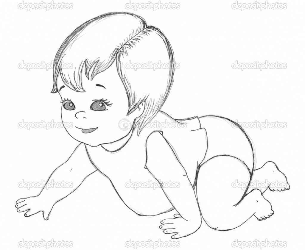 1024x840 Baby Drawing Cute For Free Download - Baby Drawing Pictures