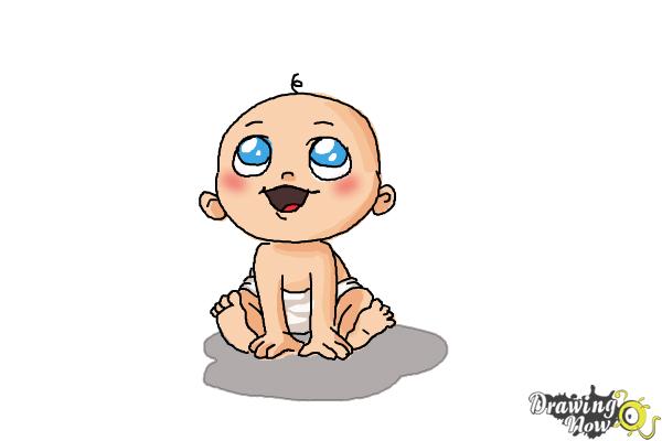 600x400 how to draw a newborn baby - Baby Drawing Pictures