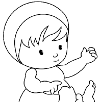 200x200 Drawing Baby - Baby Drawing Pictures