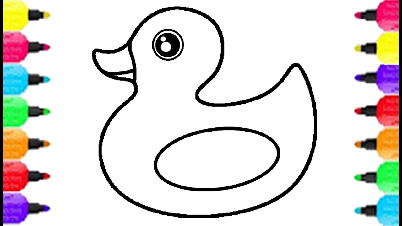 1280x720 excellent baby duck coloring - Baby Duck Drawing