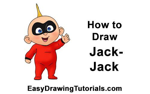 500x315 how to draw jack jack from the incredibles video step - Baby Easy Drawing