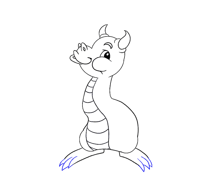 678x600 How To Draw A Baby Dragon Easy Drawing Guides - Baby Easy Drawing