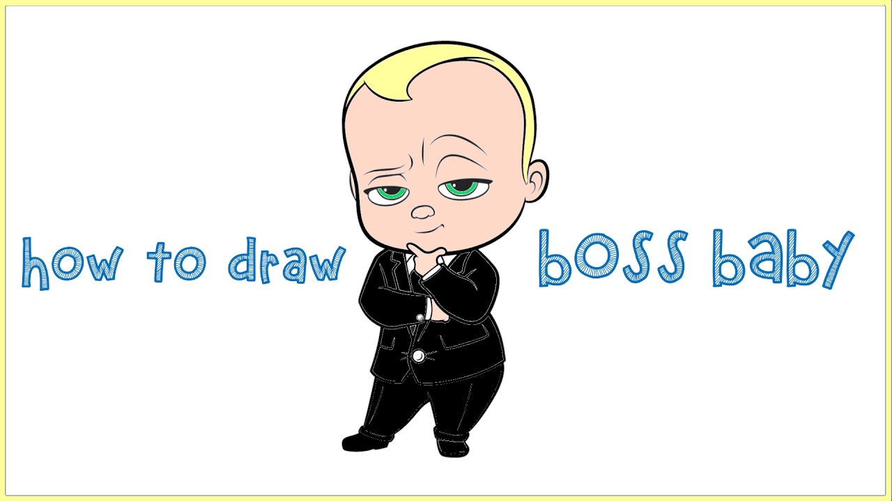 1280x720 learn how to draw the boss baby for kids - Baby Easy Drawing