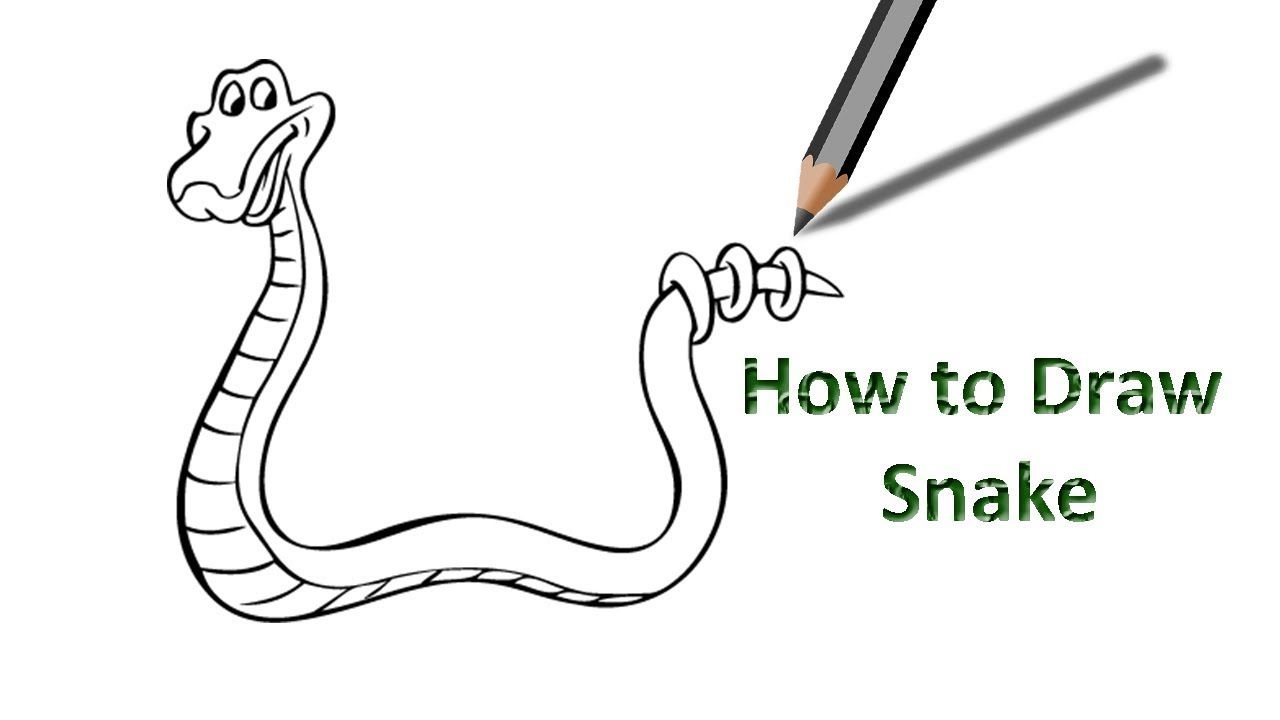 1280x720 snake drawing tattoo baby easy cartoon video with colour arms wmstdc - Baby Easy Drawing