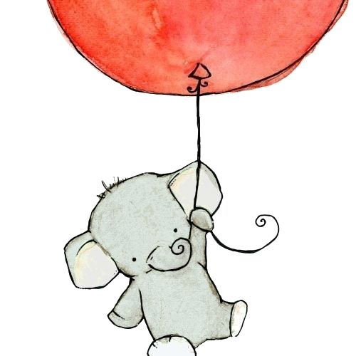 500x500 Drawing Art Animals Cute Painting Elephant Animal Elephants Baby - Baby Elephant Drawing