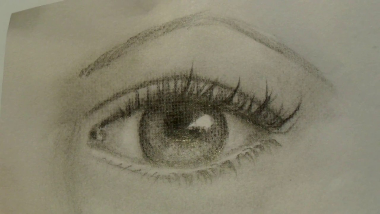 1280x720 how to draw a female, male and baby eyes and eyelashes with pencil - Baby Eyes Drawing