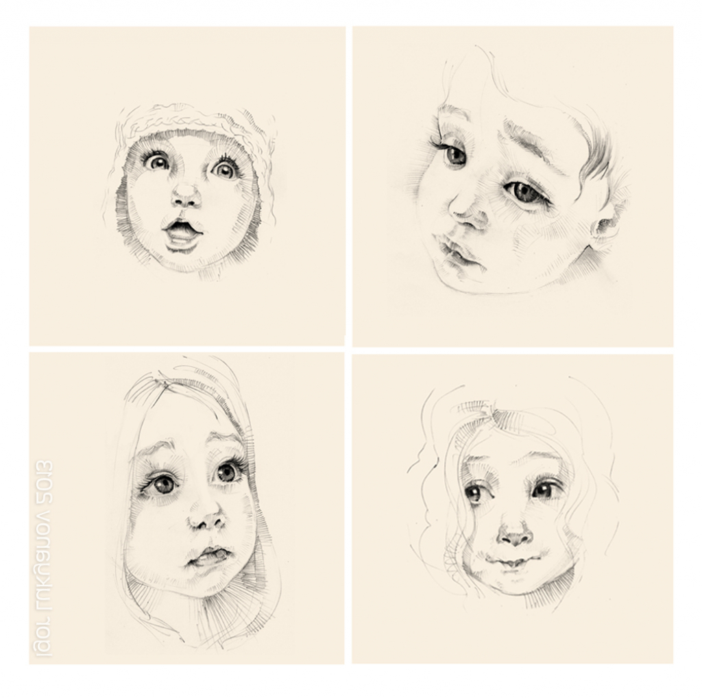 1024x1018 Sketch A Baby Face - Baby Face Drawing