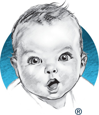 318x369 Who Is The Gerber Baby - Baby Face Drawing