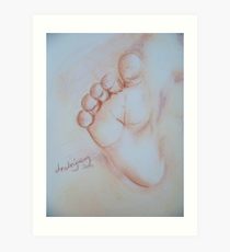 210x230 baby foot drawing art prints redbubble - Baby Foot Drawing