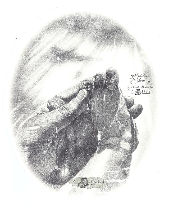 713x900 baby foot drawing - Baby Foot Drawing