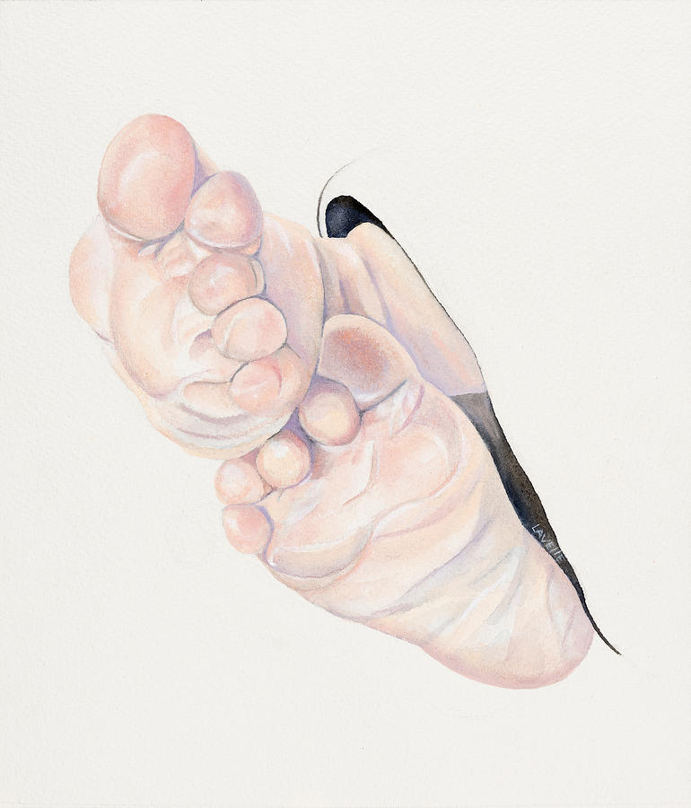 770x900 Baby Feet Painting - Baby Foot Drawing