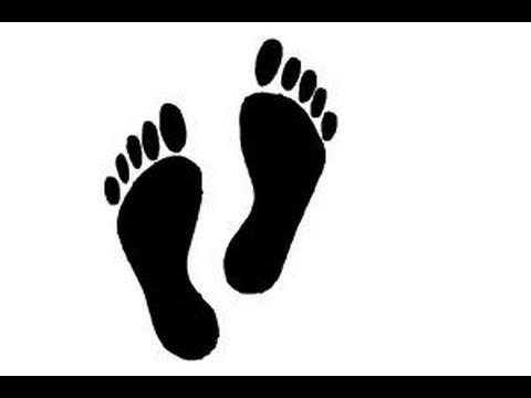 480x360 how to draw footprints - Baby Footprint Drawing