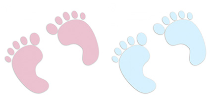 432x216 baby footprints - Baby Footprint Drawing