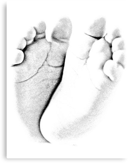 434x550 baby footprints adorable baby feet perfect for new baby boy - Baby Footprint Drawing