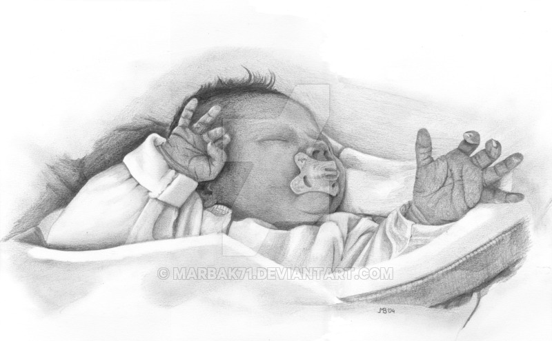 800x495 Drawing Baby Girl - Baby Girl Drawing