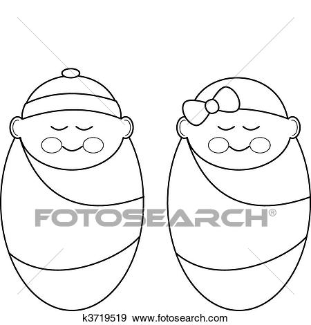 450x470 baby girl clipart boy - Baby Girl Drawing
