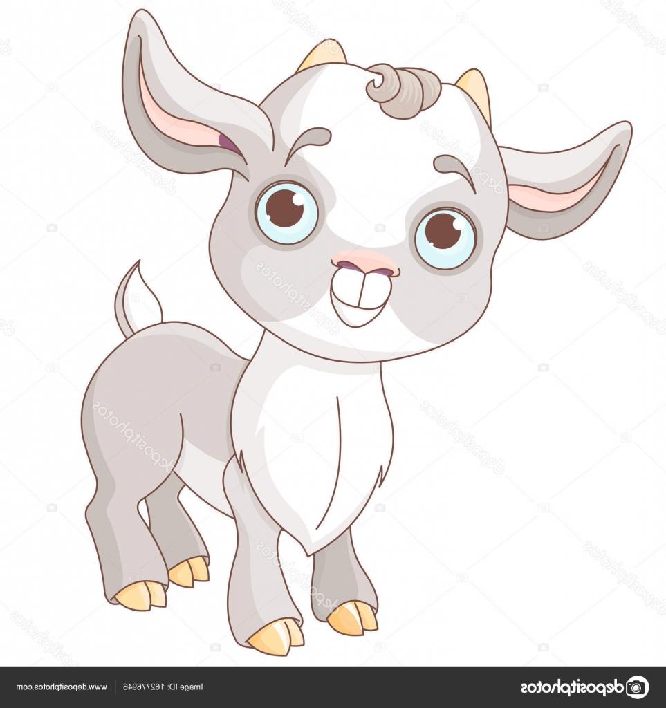 963x1024 Best Hd Stock Illustration Little Baby Goat Drawing - Baby Goat Drawing