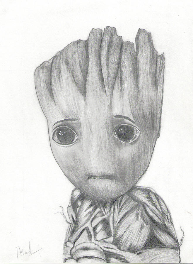 659x900 baby groot drawing drawing - Baby Groot Drawing