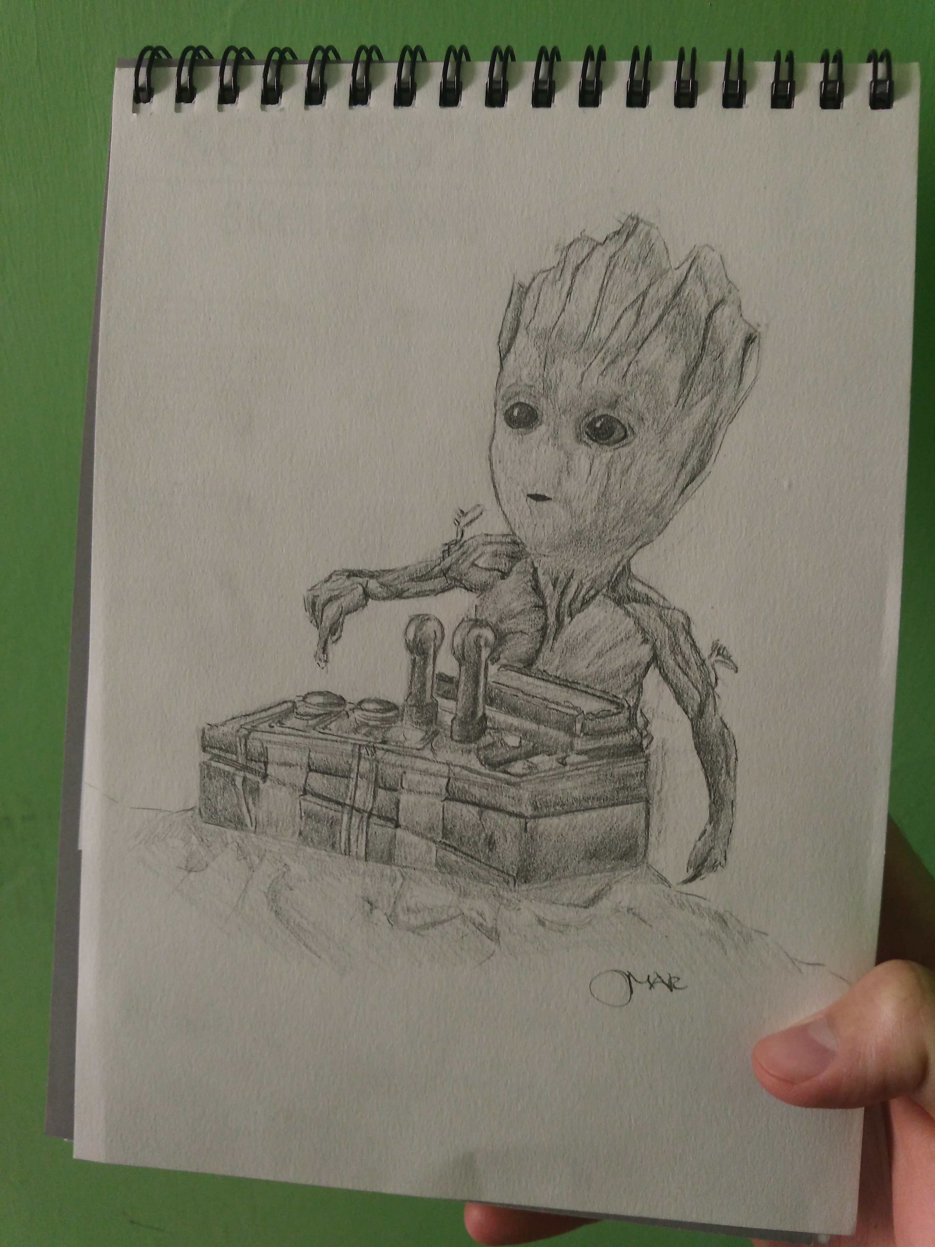 3120x4160 baby groot draw - Baby Groot Drawing