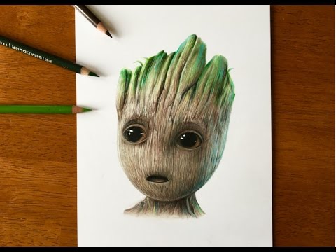 480x360 drawing baby groot guardians of the galaxy - Baby Groot Drawing