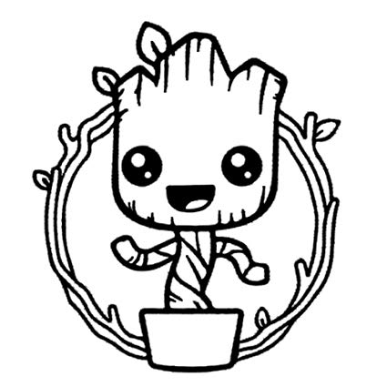 425x425 basic - Baby Groot Drawing
