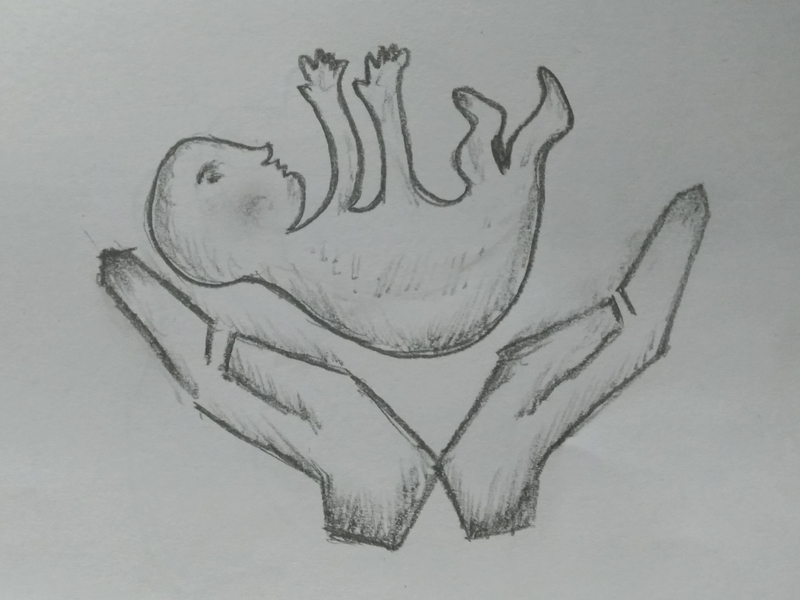 800x600 Save Child Drawing - Baby Hand Drawing