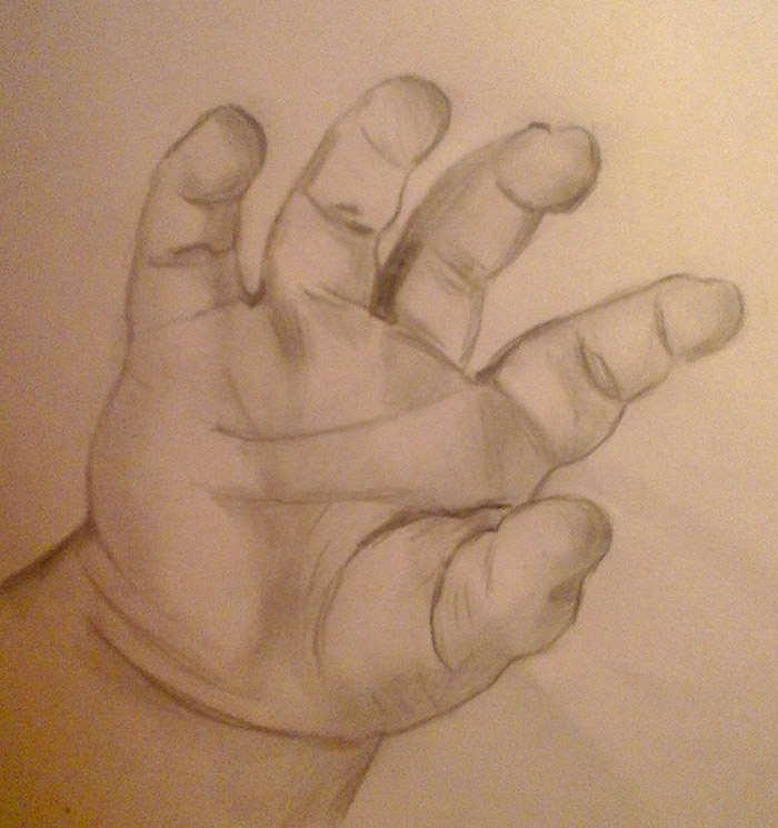 700x745 Drawing The Hand Minor Art Master - Baby Hand Drawing
