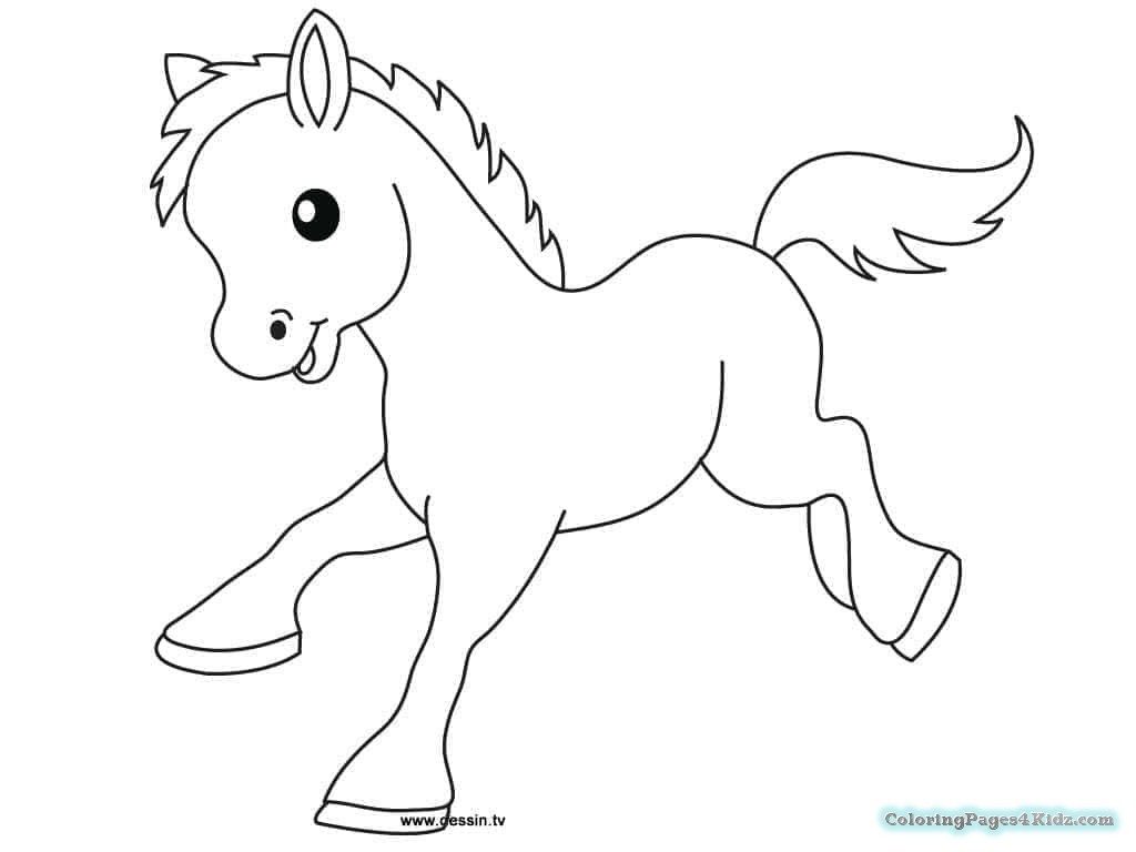1024x768 Baby Horse Coloring Pages - Baby Horse Drawing