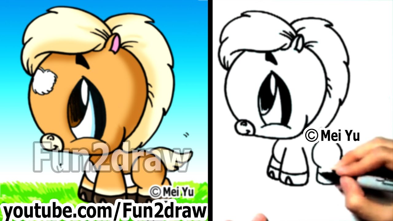 1280x720 Huge Collection Of 'baby Horse Drawing' Download More Than - Baby Horse Drawing