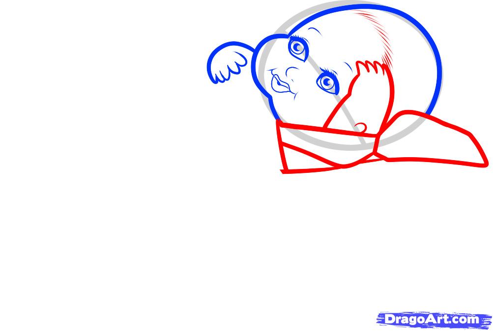 1003x674 draw baby jesus, baby jesus, step - Baby Jesus Drawing