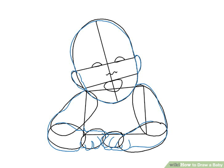 728x546 Ways To Draw A Baby - Baby Line Drawing